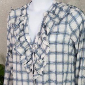 Anthropologie Eri + Ali plaid shirt, nwt